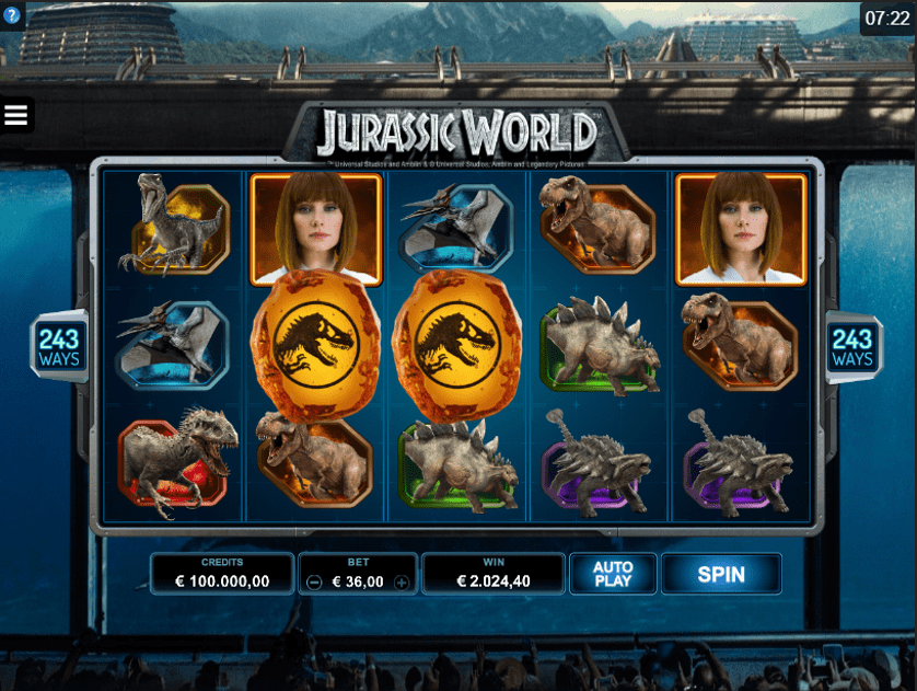 Jurassic World slot game