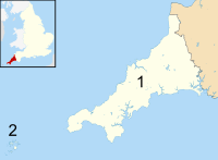 Cornwall UK district map (numbered).svg
